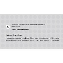 Patinete Infantil Scooter Pratic Kyn Azul com 3 Rodas e Regulagem para Guidão - 4