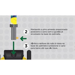 Patinete Infantil Scooter Pratic Kyn Azul com 3 Rodas e Regulagem para Guidão - 3