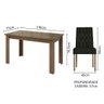 Conjunto Sala de Jantar Mesa Tampo de Vidro 4 Cadeiras Celina Madesa - 4