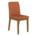 Ver imagem 6 de Conjunto Mesa Redonda Scala 4 Cadeiras Estofadas Frei/pto/terraco -m.a Freijó/preto/terracota