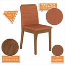 Ver imagem 7 de Conjunto Mesa Redonda Scala 4 Cadeiras Estofadas Frei/pto/terraco -m.a Freijó/preto/terracota