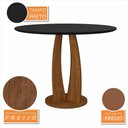 Ver imagem 4 de Conjunto Mesa Redonda Scala 4 Cadeiras Estofadas Frei/pto/terraco -m.a Freijó/preto/terracota