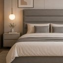 Ver imagem 2 de Cabeceira para Cama Casal Queen Estofada 1,58 Mts Iza Vilajo: Suede Camurça