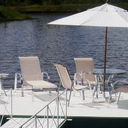 Ver imagem 3 de Guarda Sol Ombrelone 3,00m com Base para Mesa Piscina Praia Jardim