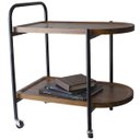 Ver imagem 1 de Carrinho de Servir Decoração Multiuso Bar em Madeira e Metal