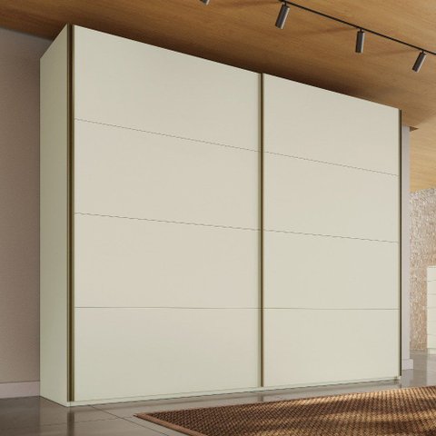 Guarda Roupa Hanover 02 Portas Flutuantes 100 MDF - Mademarcs