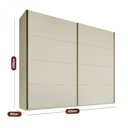 Ver imagem 7 de Guarda Roupa Hanover 02 Portas Flutuantes 100 MDF - Mademarcs