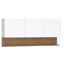 Ver imagem 1 de Armário Aéreo Line 3 Portas 150 Cm Supremo Freijó - Kits Paraná