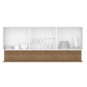 Ver imagem 2 de Armário Aéreo Line 3 Portas 150 Cm Supremo Freijó - Kits Paraná