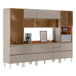 Cozinha Completa 310cm X 218,5cm Aéreo Rft Pnl e Crt 6 Peças Proença - 2