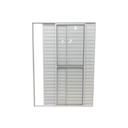 Ver imagem 4 de Porta Balcão 3 Folhas Móveis Aluminio Branco C/ Trinco 2,10x1,50