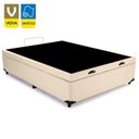 Ver imagem 6 de Cama Box Baú Viúva Sereneprime Sintético Bege 44x128x188