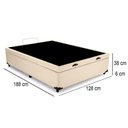 Ver imagem 5 de Cama Box Baú Viúva Sereneprime Sintético Bege 44x128x188
