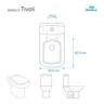 Tampa de Vaso em MDF Tivoli Branco para bacia Ideal Standard - 5