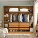 Ver imagem 2 de Roupeiro Bianchi Safira 6 Portas Naturale Off White 100% MDF - Biachi Móveis