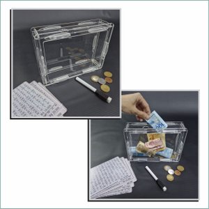 Cofrinho Cofre Guardar Dinheiro Woodbox Japones Desafio Acri