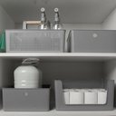 Ver imagem 5 de Kit 9 Organizador Lavanderia Dispenser, Borrifador, Rodo e Cesto 16L