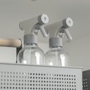 Ver imagem 3 de Kit 9 Organizador Lavanderia Dispenser, Borrifador, Rodo e Cesto 16L