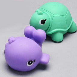 4 Brinquedos Animais Mordedor Macio Bebê a Partir +3 Meses - 5