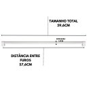 Ver imagem 2 de Kit 4 Puxador 576mm Alumínio Armário Móveis Cômoda Roupeiro