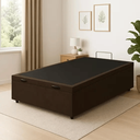 Ver imagem 3 de Base Box Baú Casal 138x188 Suede com Pistão a Gás:marrom