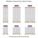 Ver imagem 6 de Berço Americano 3 em 1 com Cômoda 4 Gavetas Allegra Multimóveis Mp4688