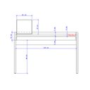Ver imagem 5 de Escrivaninha Madeirada e Tubos Pretos Carraro