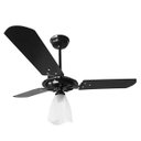 Ver imagem 1 de Ventilador de Teto Yris 150w e 180w Preto Pás Pretas Ventex