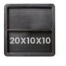 Kit 10 Formas Paver Dupla Bloquete Tijolinho Medida 20x10x10 - 4