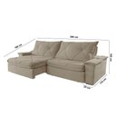 Ver imagem 6 de Sofá Apollo Veludo 02 Módulos 120 Cm B25cm Meu Sofá Online