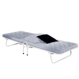 Cama Dobrável Camping com Colchonete Branco - Vitamov - 1