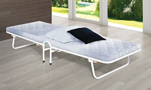 Cama Dobrável Camping com Colchonete Branco - Vitamov - 2