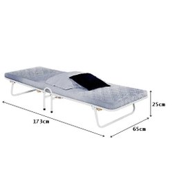 Cama Dobrável Camping com Colchonete Branco - Vitamov - 3