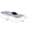 Cama Dobrável Camping com Colchonete Branco - Vitamov - 3