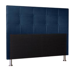 Cabeceira Casal 1,40m Roma Suede Azul Marinho Dal Poz Estofados - 2