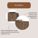 Ver imagem 5 de Mesa para Escritório Diretor com Porta de Correr e Nichos Nogal/Preto