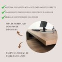 Ver mais imagens de Mesa para Escritório Diretor com Porta de Correr e Nichos Nogal/Preto
