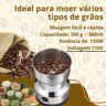 Super Moedor Elétrico Mini Triturador para Grãos Temperos Café Especiarias, Nozes e Castanhas Portát - 7