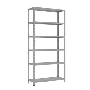 Prateleira Armário Estante Aço Reforçada 6 Bandejas 90 Cm:cinza