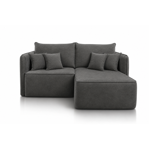 Sofá Modular Búzios - Conforto, Versatilidade e Design Contemporâneo:Veludo Grafite/2,20 com Chaise
