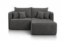 Ver imagem 1 de Sofá Modular Búzios - Conforto, Versatilidade e Design Contemporâneo:Veludo Grafite/2,20 com Chaise