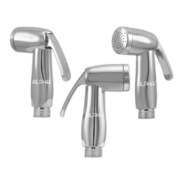 Gatilho De Ducha Higiênica Chuveirinho Cromo ABS + Suporte:Cromado - 7