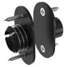 Fecho Magnetico para Portas e Janelas Preto - Stam - 2