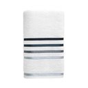 Ver imagem 1 de Toalha Banho Lumina Karsten Branco Cinza 70X140Cm Algodão