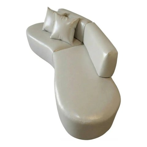Sofá 250 cm Estilo Conforto Virginia Corano Modena:Creme