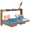 Ver imagem 1 de Cama Solteiro Infantil Articulação Horizontal Isis Mel A05 - Mpozenato