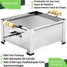 Churrasqueira Bistequeira Inox Chapa Rechaud a Álcool Fs - 10