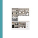 Ver imagem 6 de Armário de Cozinha Completa com Balcão Milla Linen Carraro Branco