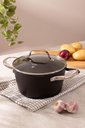Ver imagem 2 de Panela Caçarola Black Rock Indução Fundo Triplo 20cm 2,8l Preta Mimo Style