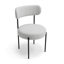 Ver imagem 3 de Cadeira Sala de Jantar Margara Kit 4 Base em Aço Preto Linho D03 - D'Rossi